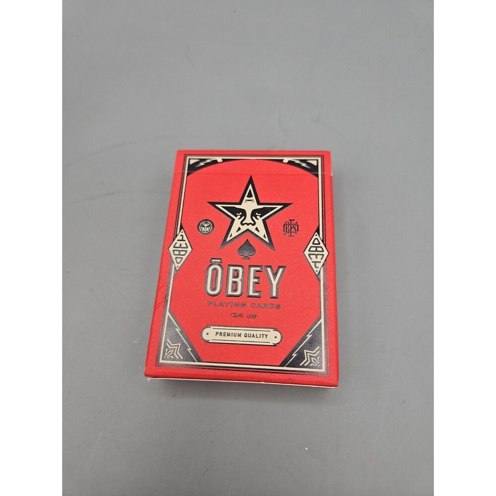OBEY Playing Cards Red Deck Theory II 2024